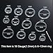 Meniala Anti-Allergy Plastic Hoop Ear Retainers, Clear Nose Rings, With Buckle, 16G 18G 20G, 6-12mm Rings For Sensitive Ears & Skin (18 Gauge)