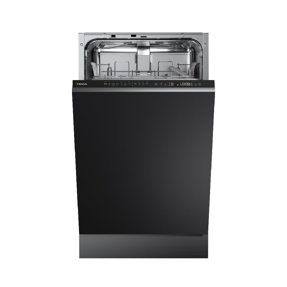 TEKA Einbau-Geschirrspüler, vollintegrierte Spülmaschine, 7 Spülprogramme, LED-Anzeige, Besteckkorb, 10 Maßgedecke – 45 cm