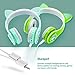 Woice Kids Bluetooth Headphones, Cat Ear LED Light Wireless Foldable Headphones Over Ear with Mic, Music Sharing Function and 0-85dB /110dB Limited for iPhone/iPad/Smartphones/Laptop/PC(Mint)
