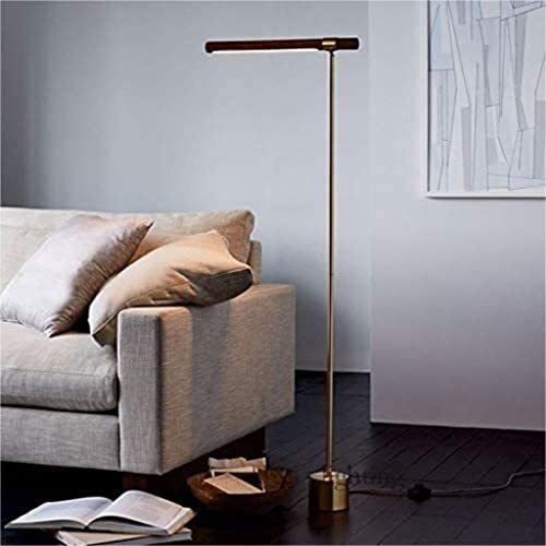 Lampe moderne à grain de bois LED avec éclairage vertical de salon - 2