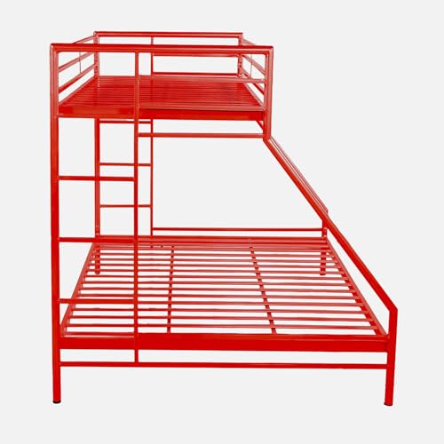 Image of Twin Over Twin Metal Bunk Bed |Bunk Bed Without Storage for Kids | Double Decker Bed for Kids Room Furniture |Metal Bunker Bed (Mattress Not Included)