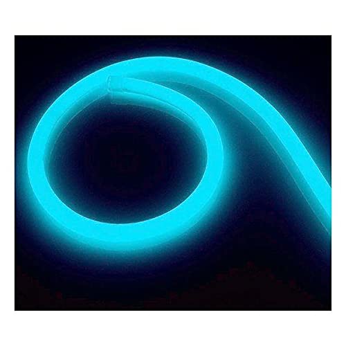 LEDKIA LIGHTING Led Strip Neon Dimbaar 220V Blauw Rond 360 9W/m te knippen om de 100cm IP67 Op maat 5 m