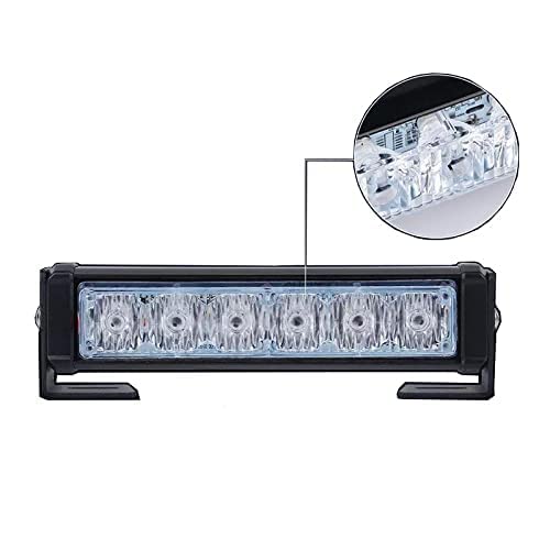 Image of AUTO MT 2COB 3IN1 LED BAR Strobe WHITE BLUE RED Light 6 inch 12V 40w /Pair LED Flasher, Mini Light Bar for SUV's 4X4 Trucks (WHITE RED BLUE)