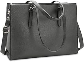 Bolso Mujer Bolsos Bandolera para Ordenador Portátil 15.6 Pulgadas Impermeable Bolsos de Mujer Cuero PU Universidad...