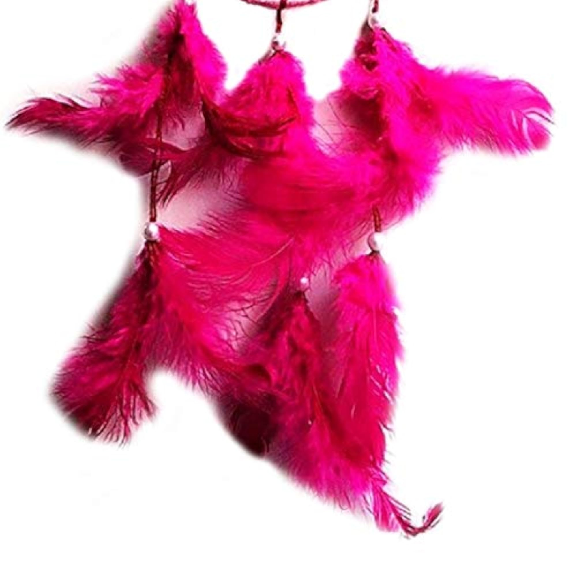 Round Pink Dream Catcher for Positive Dreams