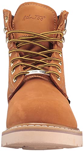 Ad Tec 6in Steel Toe Nubuck Leather Work Boot for Man, Tan - Oil Resistant Mud Free Lug Sole3