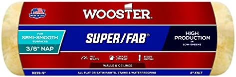 Wooster Brush R239-9 Super/Fab Roller Cover, 3/8-Inch Nap, 9-Inch
