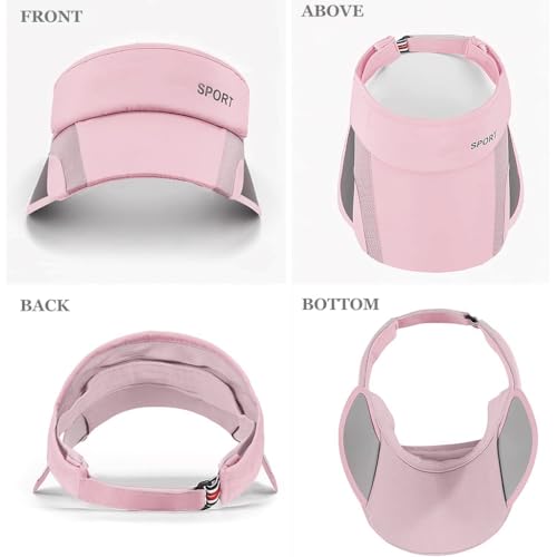 Image of PALAY Cap for Women Stylish, Summer Caps for Women, Extendable Side Brim Sun Visor Womens Hat, Fashion Breathable Hats with Sweatband for Biking, Running, Golfing