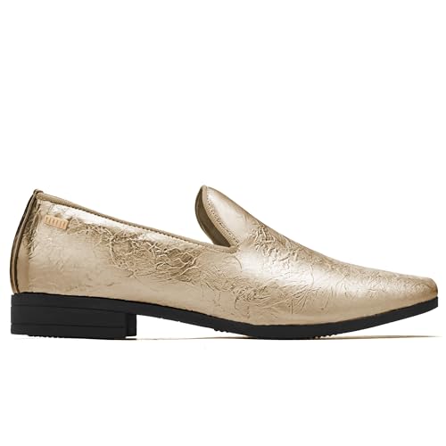 Image of UUBARIS Mens Dress Loafers Tuxedo Suit Slip on Shoes