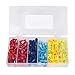 Ginsco 120 Pcs/60 Pairs Quick Splice Wire Terminals T-Tap Self-stripping with Nylon Fully Insulated Male Quick Disconnects Kit
