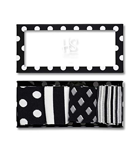HS by Happy Socks 4 Pair Γ’β¬β Fun Novelty Big Dot Gift Box for Men & Women Black 9-11 HS by Happy Socks 4 Pair Γ’β¬β Fun Novelty Big Dot Gift Box for Men & Women Black 9-11