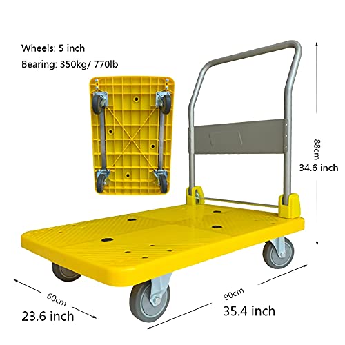 Chariot à main pliable et diable à panneau robuste L - 2