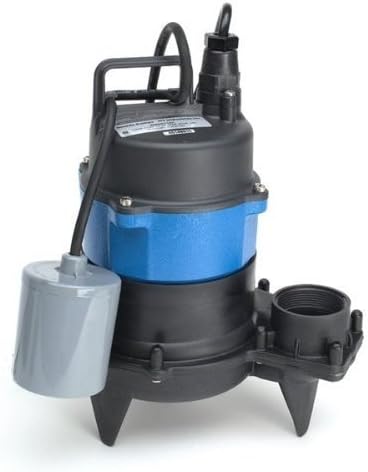 Goulds - Goulds .5 HP 1 Phase 115V Sewage Pump w/10' Cord & Float