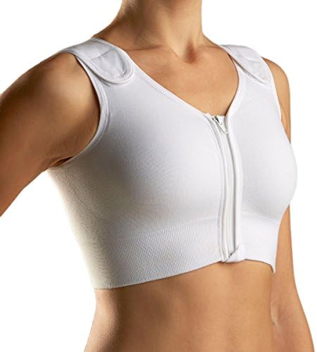 CAREFIX Sophia Front Close Post-Op Compression Surgical Vest #3342 by TYTEX (Large, White)