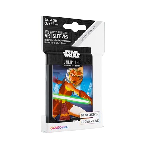 Gamegenic Star Wars: Unlimited Art Sleeves Ahsoka Tano Sleeve Color Code: Gray