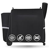 QuliMetal Grill Cover for Traeger Pro 34 Series, Pro 780, Texas Elite 34, Eastwood 34 Series Pellet Grills and Smokers, Z Grills 700/550/600 Series, Heavy Duty Waterproof Grill Cover, 600D