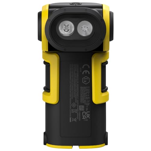 Ledlenser EXC6R ATEX - Lámpara LED de mano con cargador 502406 (linterna de bolsillo de luz), protección IP68/Ex: protección ATEX/Ex Polvo: Ex ib IIIC T135 °C Db/Ex-protección gas: Ex ia IIC T4 Ga