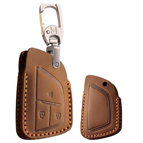 Porte-clés Buick étui en cuir véritable chic pour clé de voiture