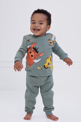 Image of Disney Christmas Fleece Sweatshirt and Pants Outfit Set Newborn to Big Kid Sizes (Newborn - 10-12)