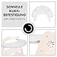 hauck Play Sorting Set, Giraffe White - Spielbrett mit Sortierspiel Kompatibel mit Alpha+ & Beta+ Holzhochstuhl, Baby Holz Spielzeug Fördert Auge Hand Koordination