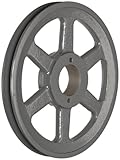 TB Woods AK94 FHP QT Bushed V-Belt Sheave, A Belt Section, 1 Groove, QT Bushing required, Cast Iron, 9.25' OD, 2710 max rpm