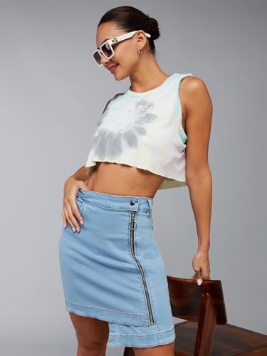 Image of Dolce Crudo Women's Regular High Rise Stretchable Denim Shorts