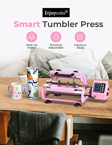 Enjoycolor PINK YJK Pro 20 And 30 Oz Tumbler Heat Press Machine, Tumbler Press Fits 16 Oz 20 Oz 30 Oz Tumblers, Mug Heat Press Diy Sublimation thumb #5