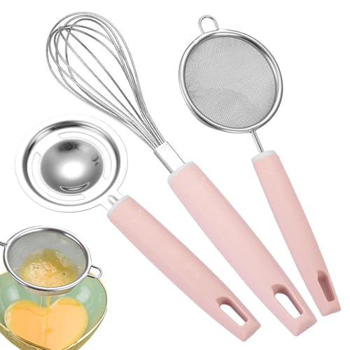 ycezw Herramienta separador de huevos, separadores de huevos para yema - Herramienta de separación de filtro de filtro separador de clara de huevo de acero inoxidable,Batidores Extractor de claras de