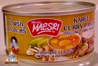 Karee Curry Paste, Maesri, 4 Oz Can Product of Thailand