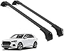 ERKUL Roof Rack Cross Bars for Audi Q3 2012-2019 | Aluminum Lockable Rooftop Luggage Crossbars Set to Carry Cargo Carrier, Canoe, Snowboard, Bike by ERKUL Car Accessories | Black