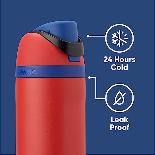 Owala Marvel FreeSip Insulated Stainless Steel Water Bottle with Straw for Sports and Travel, BPA-Free Sports Water Bottle, 24 oz, Spiderman image 5