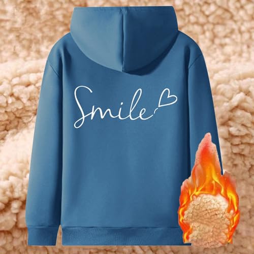 Unisex Boys Girls Fleece Jacket Hoodie Sherpa Lined Zip Up Hooded Sweatshirt Kids Winter Jackets4