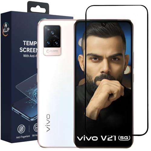 Image of Military-Grade Gorilla Tempered Glass For V20 / V21 With Installation Kit | Edge to Edge Coverage | Black