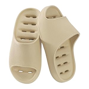 Shower Shoes for Women Men Quick Drying Lightweight Non-Slip Pool Slides Bath Slippers | Ultra Cushion | Thick Sole