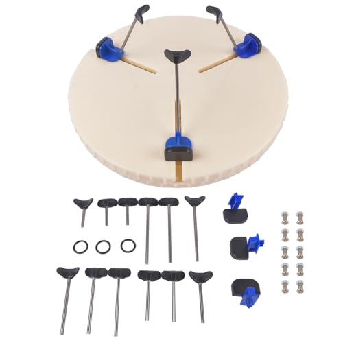 Pottery Machine Turntable Clamp Portable Pottery Centering Tool Adjustable Ceramic Art Repair Tool Ceramic Pottery Trimming Turntable Tools Sculpting Clamp Repair Tools Mixizap