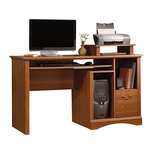Sauder Camden County Computer Desk, Planked Cherry finish