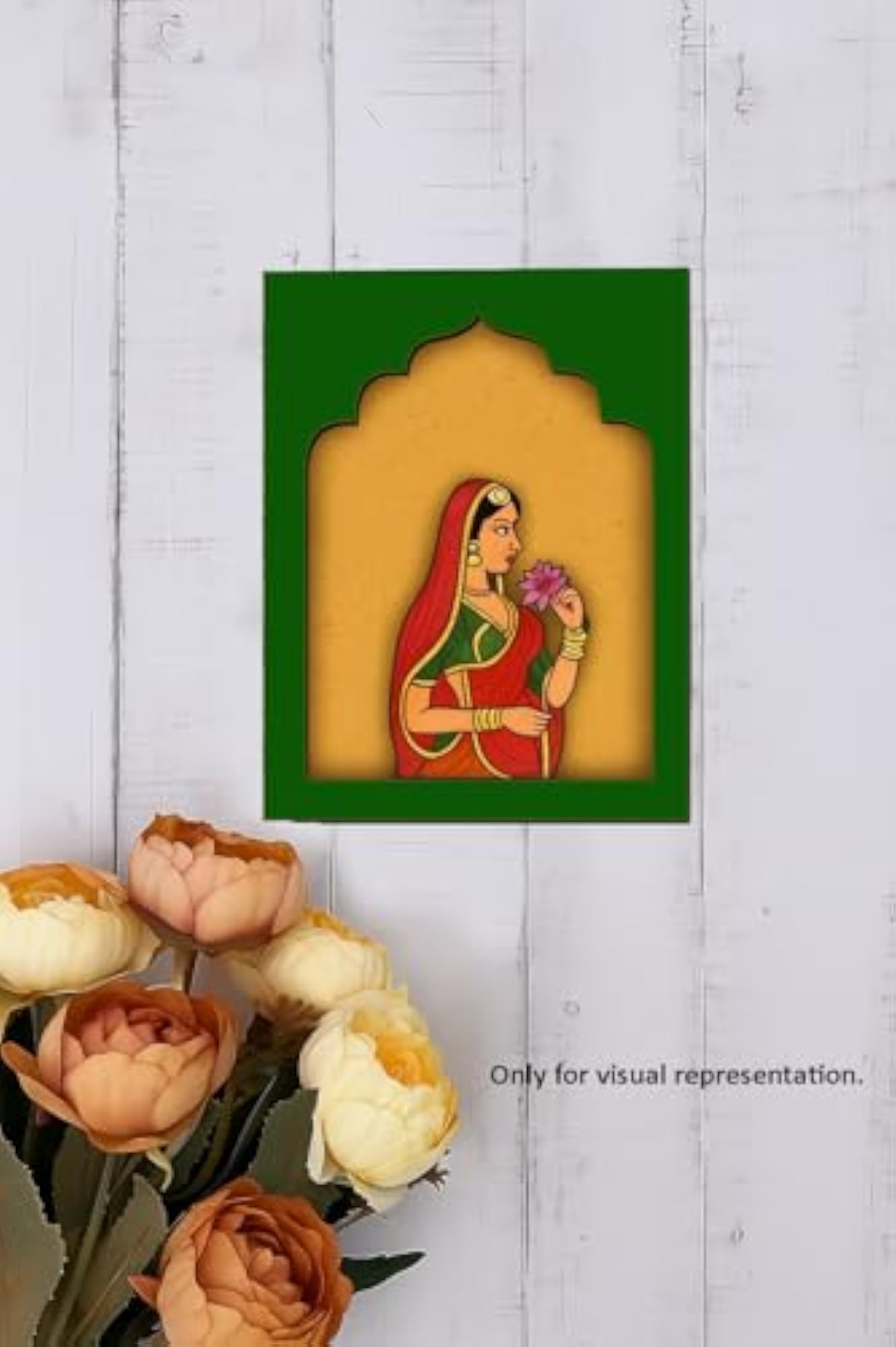 DIY Traditional Indian Jharokha Wall Art, MDF Frame