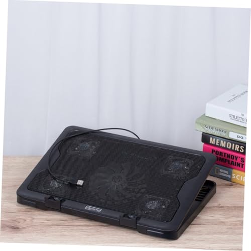 Base para notebook con ventiladores USB y disipación de calor miniatura 7
