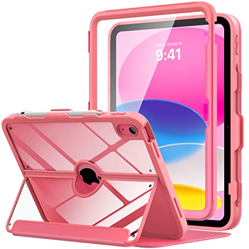 Coque iPad 11 Pouces 2025 Protège-Écran Intégral et Support Multi-Angles iPad 10e Gen 10.9