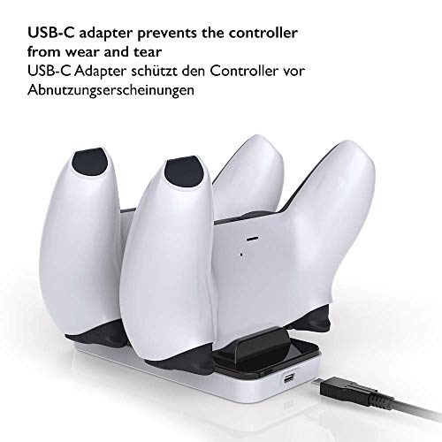 Lioncast Controller Charger für PS5 | Ladestation für original Sony Playstation 5 DualSense Wireless Controller | PS 5 Ladegerät/Zubehör Quick Charger - Image 7