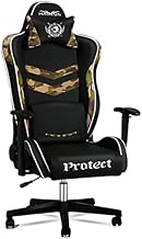 Cadeira de jogos de escritório em couro PU ergonômico, cadeira de jogos de vídeo reclinável com suporte lombar, cadeira de escritório giratória para adultos em casa e no escritório Comfortable