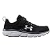 Under Armour Unisex-Youth Pre School Assert 8 Alternate Closure Sneaker, Black (001)/Pitch Gray, 13K