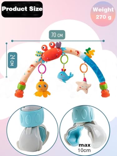 Image of Pau1Hami1ton Baby Stroller Arch Toys, Car Seat Toys,Baby Gifts.S-19(Fish)