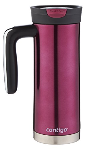 Contigo Superior 2.0 Stainless Steel Travel Mug with Handle and Leak-Proof Lid, Double-Wall Insulation Keeps Drinks Hot up to 7 Hours or Cold up to 18 Hours, 20oz Vivacious