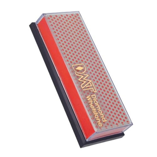 DMT Diamond Whetstone Diamant Schleifstein in Kunststoffbox 6 Fein, Messerschärfer in Profiqualität, 15cm Wetzstein für Messer und Werkzeuge, Made in USA, W6FP