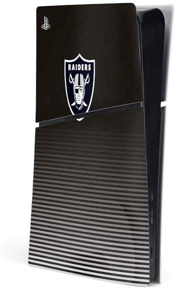 Skinit Decal Gaming Skin Compatible with PS5 Slim Digital Edition Console - Officially Licensed NFL Las Vegas Raiders Breakaway Design