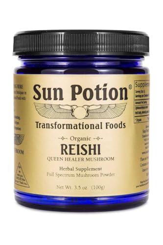 Organic Reishi Mushroom Powder | Ganoderma Blend (Lucidum, Applanatum, Tsugae) | Full Spectrum Functional Mushroom | Adaptogenic Superfood | Non-GMO Powder for Tea, Coffee & Daily Wellness 100g