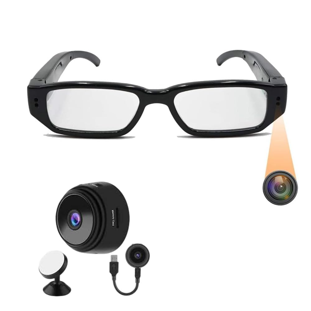 Smart HD Spy Camera Glasses with Video Recording for Outdoor Sports & Security... (CHASMA SPY Camera)-image-49