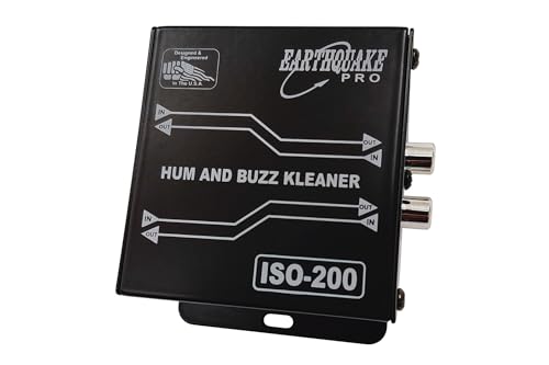 Earthquake Sound ISO-200 Hum and Buzz Kleaner 600 Ohm Ground Loop Isolator with RCA to XLR Signal...