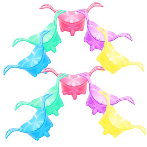 GRIRIW 10pcs Muffin Cup Pudding Cups Dessert Cups Puffs Compact Mousse Cup Pudding Containers Compact Dessert Cup Portable Pudding Cup Party Supplies Dessert Holder Ice Cream Cups Plastic